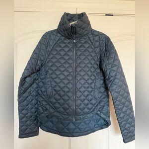 Athleta Quilted Puffer Jacket in Dark Gray